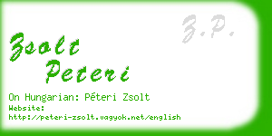 zsolt peteri business card