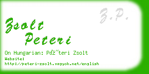 zsolt peteri business card